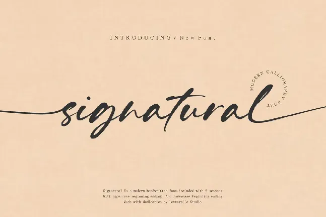 Signatural Typeface font