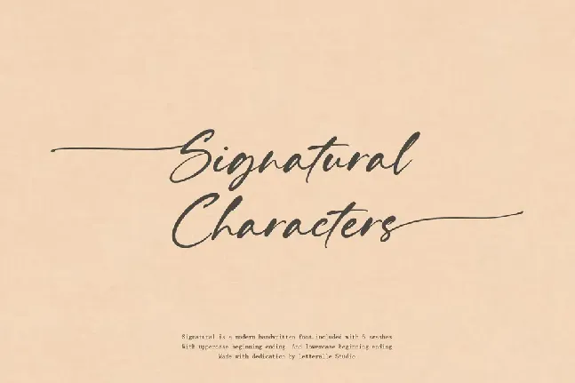 Signatural Typeface font