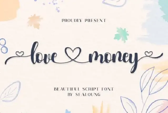 Love Money Calligraphy font