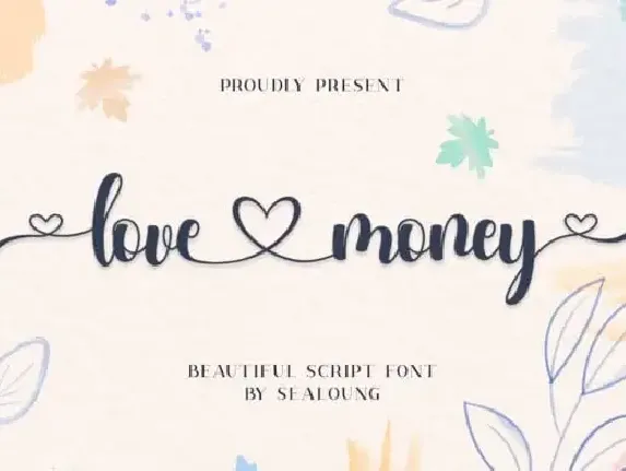 Love Money Calligraphy font