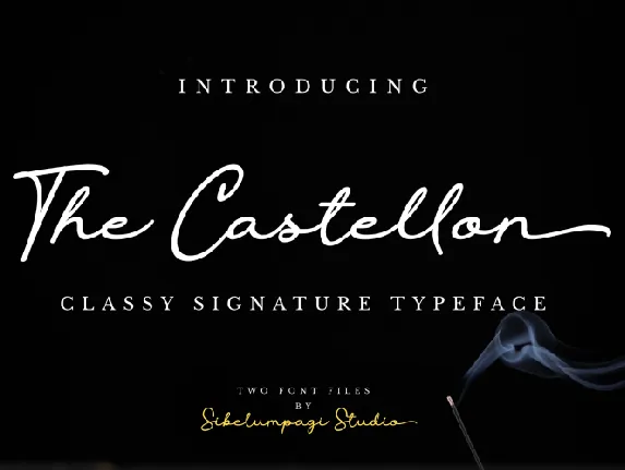 The Castellon Script font