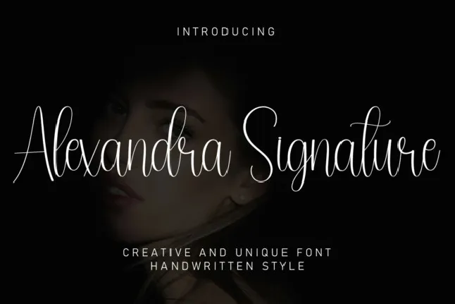 Alexandra Signtaure font