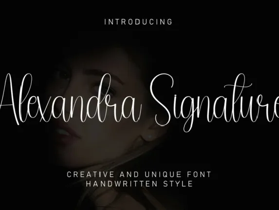 Alexandra Signtaure font