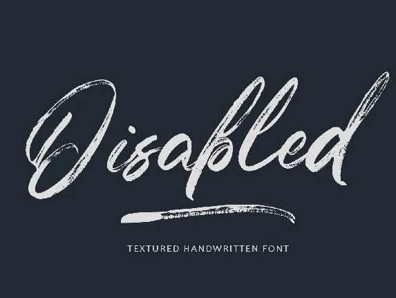 Disabled font