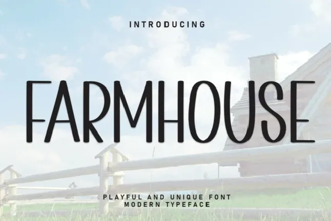 Farmhouse Display font