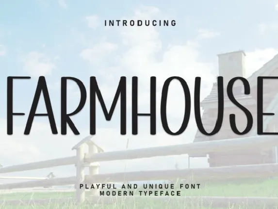 Farmhouse Display font