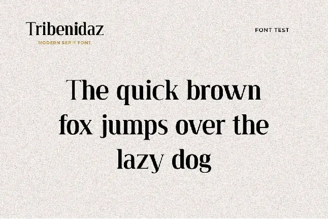 Tribenidaz font