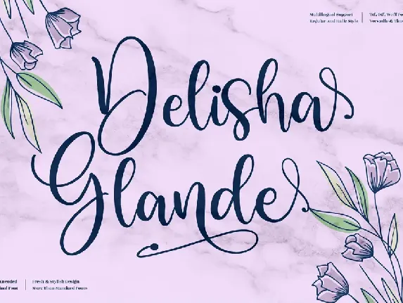 Delisha Glande font