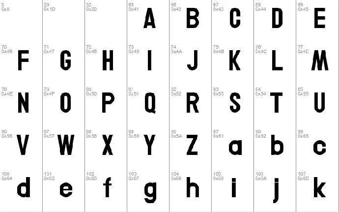 Conero font