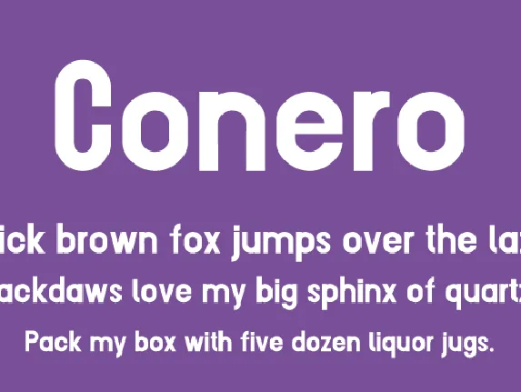 Conero font