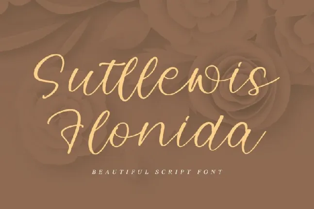 Sutllewis Flonida font