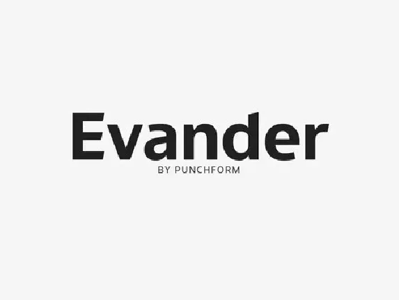 Evander Sans Serif font