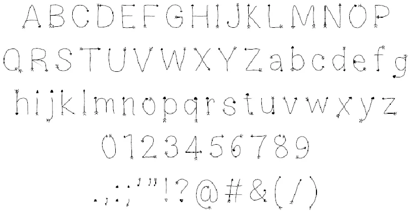 Arrowesque font