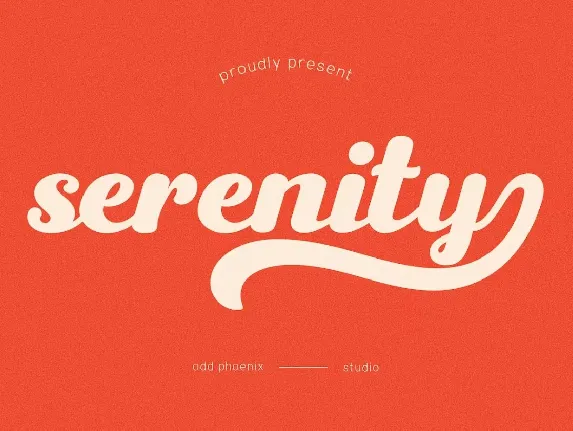 Serenity font