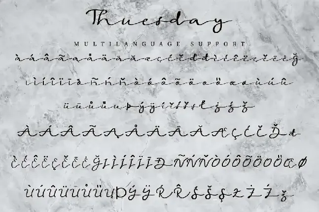 Thuesday Demo font