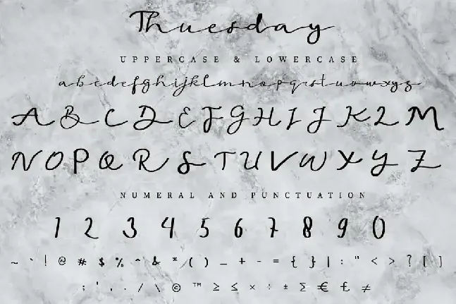 Thuesday Demo font