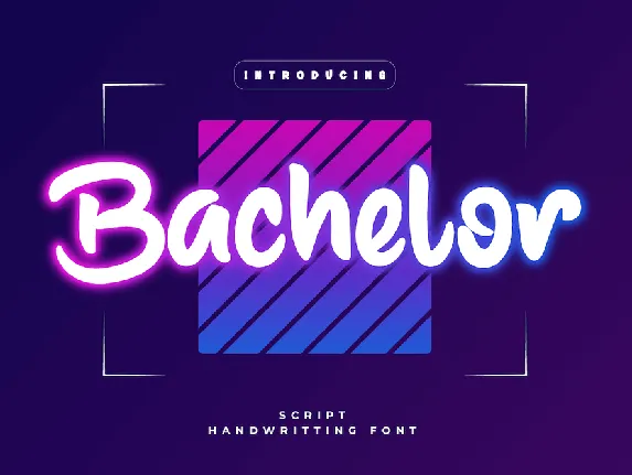 Bachelor font