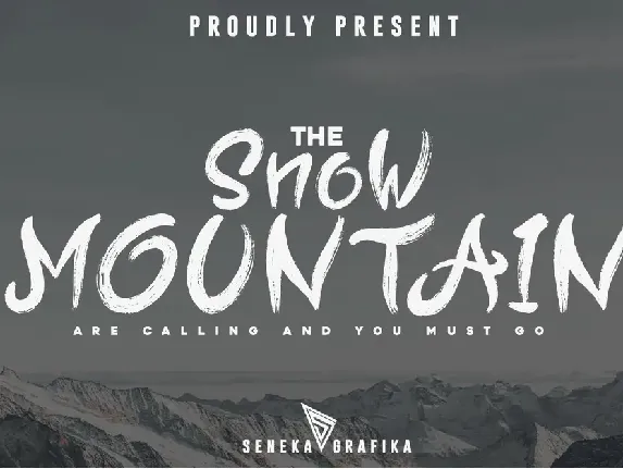 Snow Mountain font