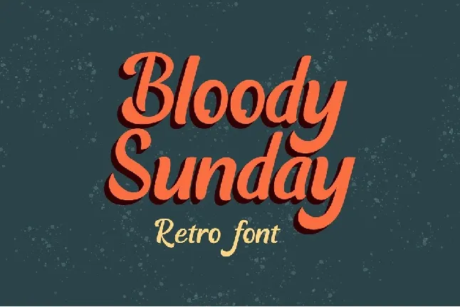 Bloody Sunday font