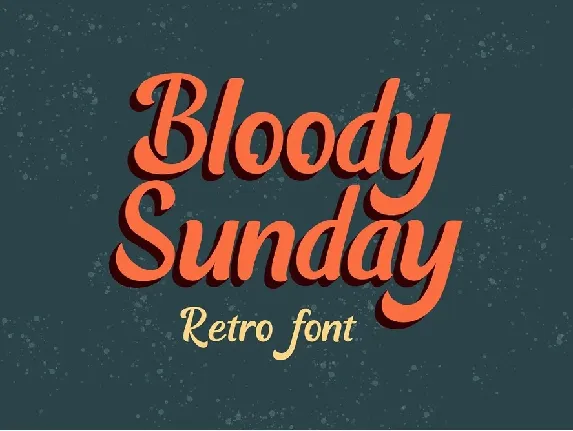 Bloody Sunday font