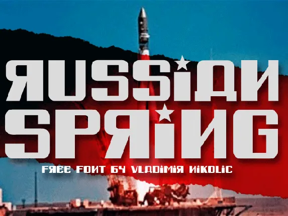 Russian Spring font