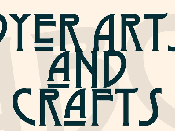 Dyer Arts and Crafts font