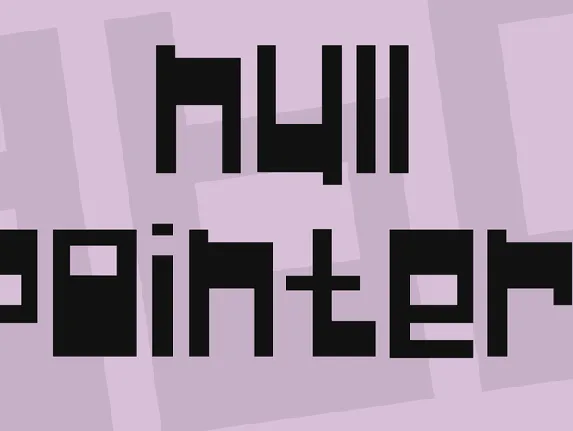 Null Pointer; font