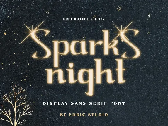 Sparks Night font