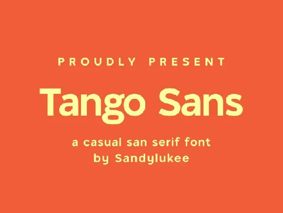 Tango Sans Family font