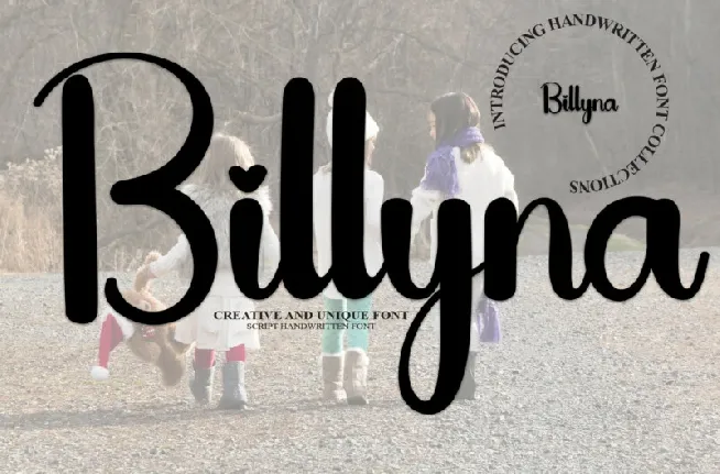 Billyna Script font