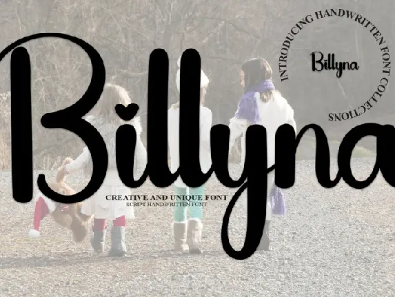 Billyna Script font