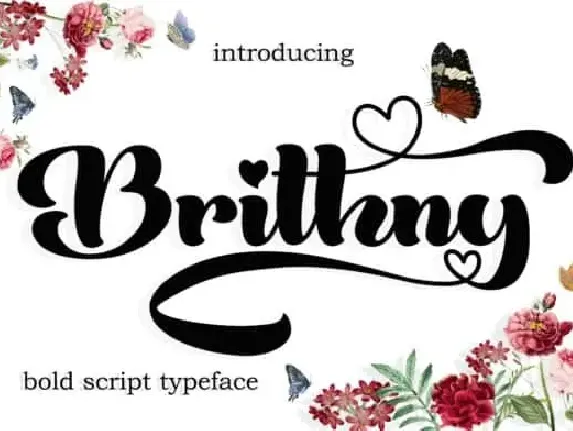 Brithny Script font