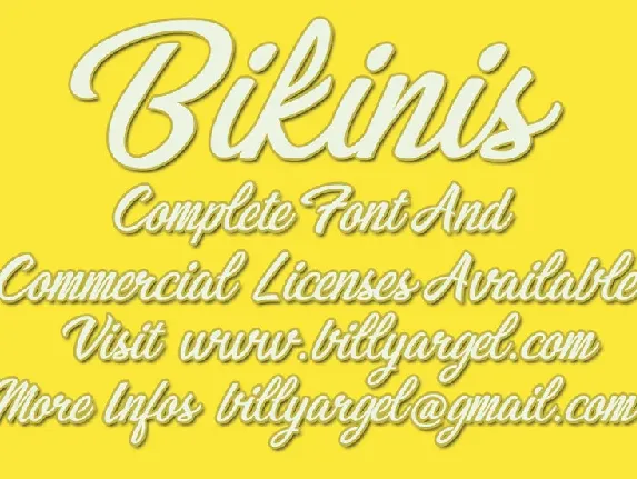 Bikinis font