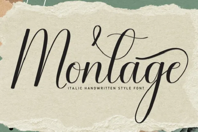 Montage Script font