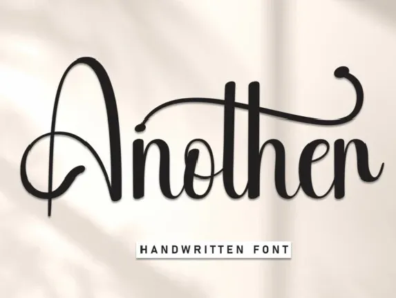 Another Calligraphy font