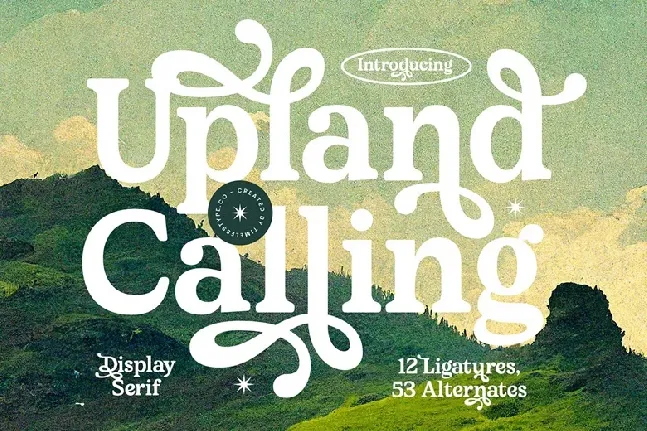 Upland Calling font