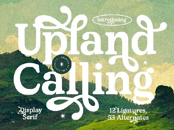 Upland Calling font