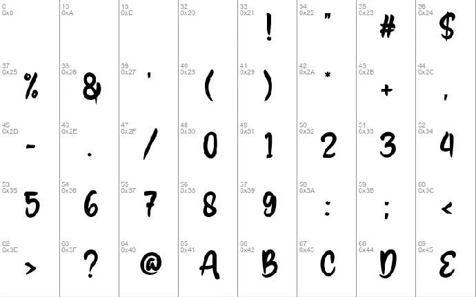 Kerfing font