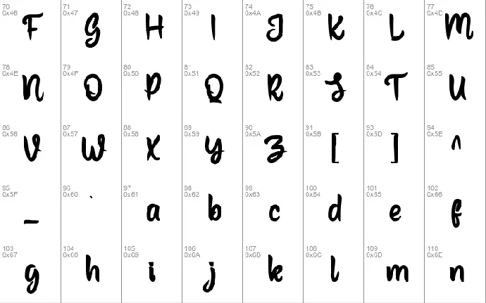 Kerfing font