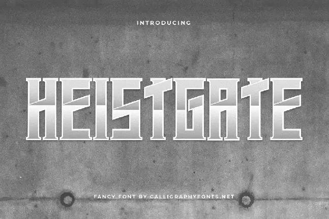 Heistgate Demo font