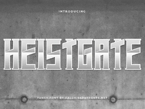 Heistgate Demo font