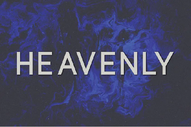 Heavenly font