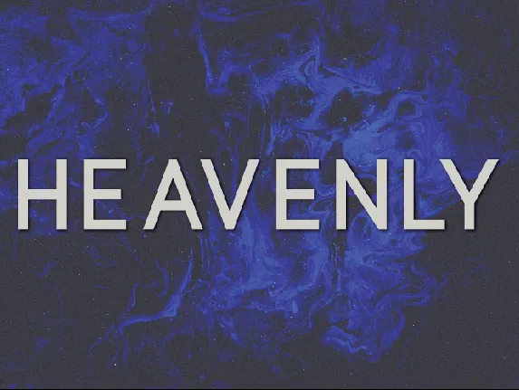 Heavenly font