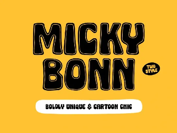 Micky Bonn Inline font