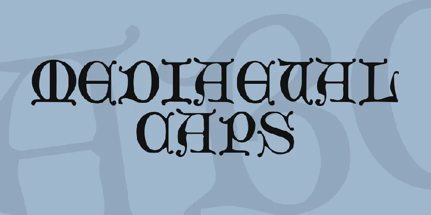 Mediaeval Caps font