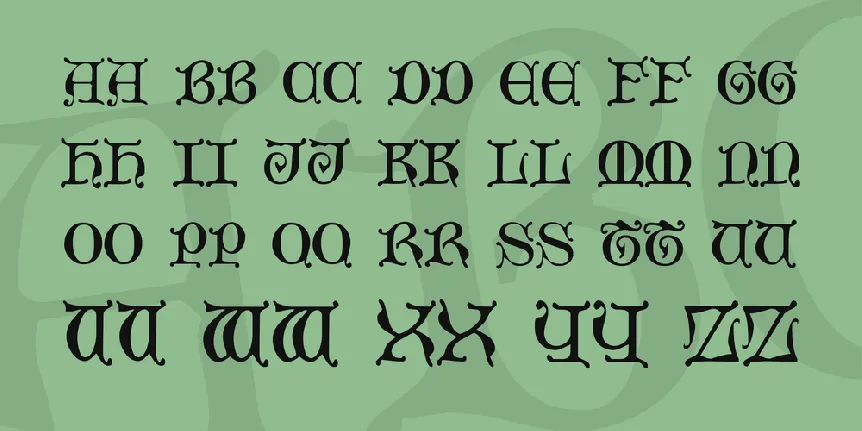 Mediaeval Caps font