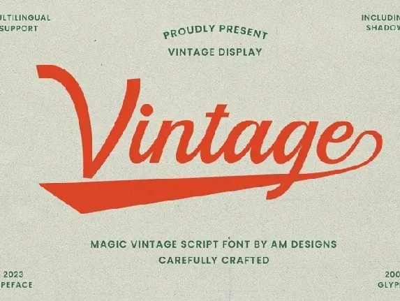 Magic Vintage font