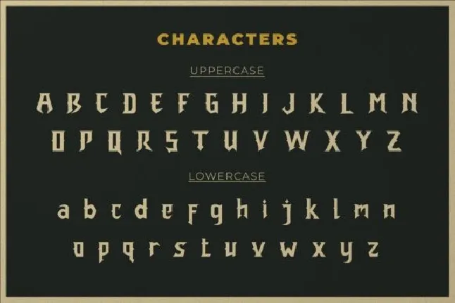 Heroes Display font