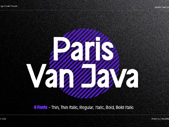 Paris Van Java Sans Serif font