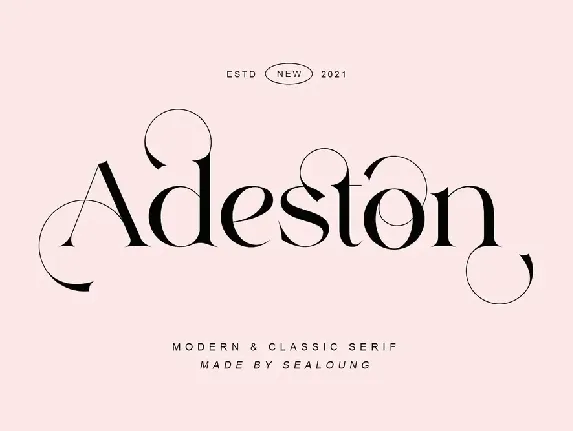 Adeston font